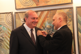 Renato Leal (adjunct al Secretarului de Stat pentru comunitatile portugheze) & Virgil Mihaiu