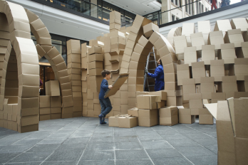 SHELTER - participative installation, Photo Credit Odeta Catana