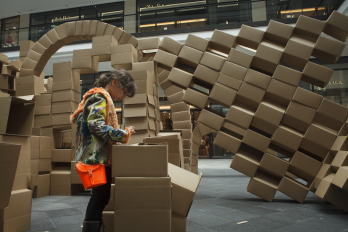 SHELTER - participative installation, Photo Credit Odeta Catana