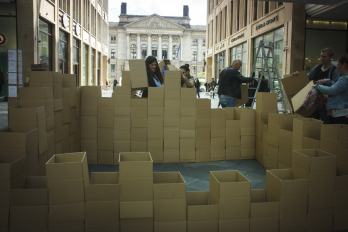 SHELTER - participative installation, Photo Credit Odeta Catana