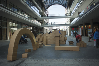 SHELTER - participative installation, Photo Credit Odeta Catana