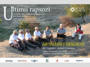 Ultimii rapsozi - Polifonii farserote la Institutul Cultural Roman