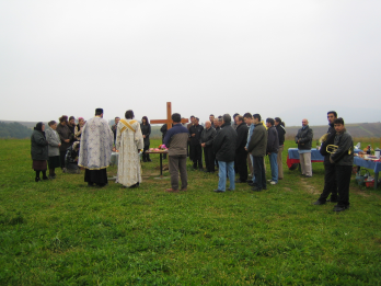 Valea Moravei, slujba in aer liber (Timoc, Serbia)